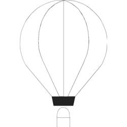 Coloring page: Hot air balloon (Transportation) #134691 - Free Printable Coloring Pages