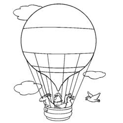 Coloring page: Hot air balloon (Transportation) #134692 - Free Printable Coloring Pages