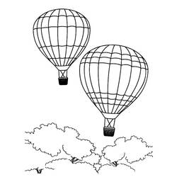 Coloring page: Hot air balloon (Transportation) #134697 - Free Printable Coloring Pages