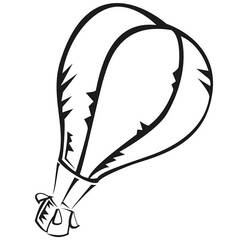Coloring page: Hot air balloon (Transportation) #134701 - Free Printable Coloring Pages