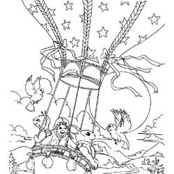 Coloring page: Hot air balloon (Transportation) #134712 - Free Printable Coloring Pages