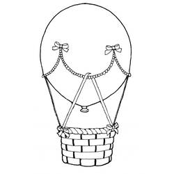 Coloring page: Hot air balloon (Transportation) #134717 - Free Printable Coloring Pages