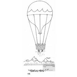 Coloring page: Hot air balloon (Transportation) #134731 - Free Printable Coloring Pages