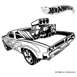 Coloring page: Hot wheels (Transportation) #145853 - Printable coloring pages