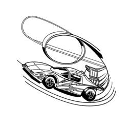 Coloring page: Hot wheels (Transportation) #145866 - Printable coloring pages
