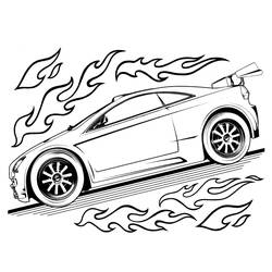 Coloring page: Hot wheels (Transportation) #145883 - Printable coloring pages