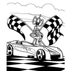 Coloring page: Hot wheels (Transportation) #145884 - Printable coloring pages