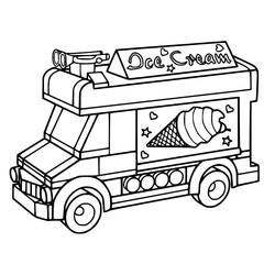 Coloring page: Ice Cream Truck (Transportation) #213374 - Free Printable Coloring Pages