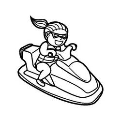 Coloring page: Jet ski / Seadoo (Transportation) #139875 - Printable coloring pages