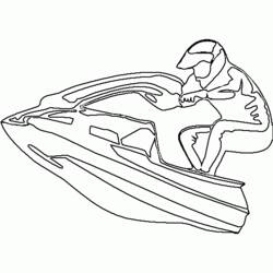 Coloring page: Jet ski / Seadoo (Transportation) #139934 - Printable coloring pages