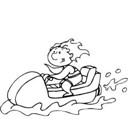 Coloring page: Jet ski / Seadoo (Transportation) #139937 - Printable coloring pages