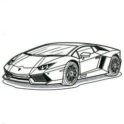 Coloring page: Lamborghini (Transportation) #217282 - Free Printable Coloring Pages