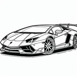 Coloring page: Lamborghini (Transportation) #217285 - Free Printable Coloring Pages