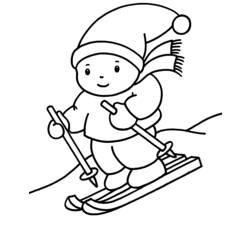Coloring pages: Luge - Printable coloring pages