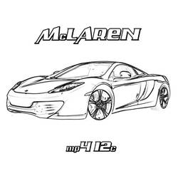 Coloring page: McLaren (Transportation) #219371 - Free Printable Coloring Pages