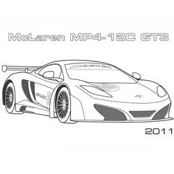 Coloring page: McLaren (Transportation) #219374 - Free Printable Coloring Pages