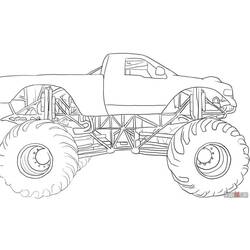 Coloring page: Monster Truck (Transportation) #141294 - Printable coloring pages