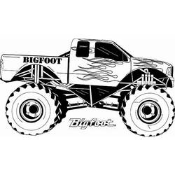Coloring page: Monster Truck (Transportation) #141311 - Printable coloring pages