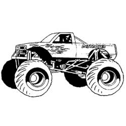 Coloring page: Monster Truck (Transportation) #141313 - Printable coloring pages