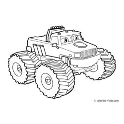 Coloring page: Monster Truck (Transportation) #141317 - Printable coloring pages