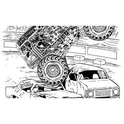 Coloring page: Monster Truck (Transportation) #141320 - Free Printable Coloring Pages