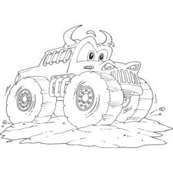 Coloring page: Monster Truck (Transportation) #141321 - Free Printable Coloring Pages