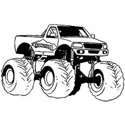 Coloring page: Monster Truck (Transportation) #141323 - Free Printable Coloring Pages