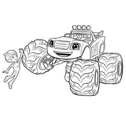 Coloring page: Monster Truck (Transportation) #141328 - Free Printable Coloring Pages