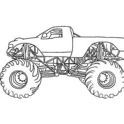 Coloring page: Monster Truck (Transportation) #141332 - Free Printable Coloring Pages