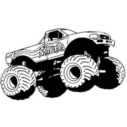 Coloring page: Monster Truck (Transportation) #141339 - Free Printable Coloring Pages