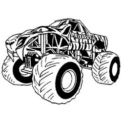 Coloring page: Monster Truck (Transportation) #141351 - Free Printable Coloring Pages