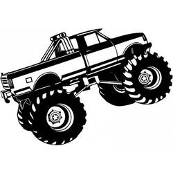 Coloring page: Monster Truck (Transportation) #141361 - Free Printable Coloring Pages