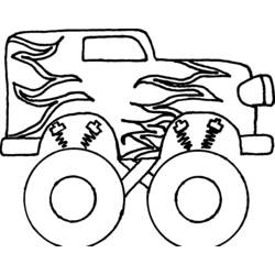 Coloring page: Monster Truck (Transportation) #141363 - Free Printable Coloring Pages