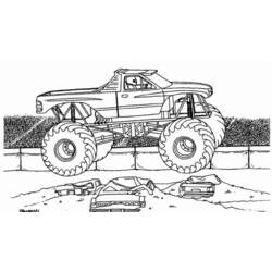 Coloring page: Monster Truck (Transportation) #141368 - Printable coloring pages