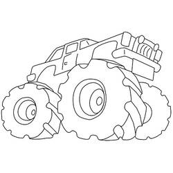 Coloring page: Monster Truck (Transportation) #141373 - Free Printable Coloring Pages