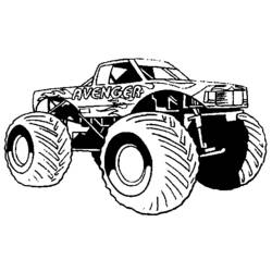 Coloring page: Monster Truck (Transportation) #141374 - Free Printable Coloring Pages