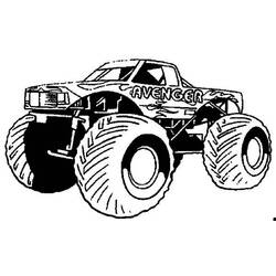 Coloring page: Monster Truck (Transportation) #141375 - Printable coloring pages