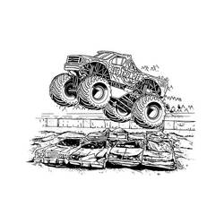 Coloring page: Monster Truck (Transportation) #141378 - Free Printable Coloring Pages