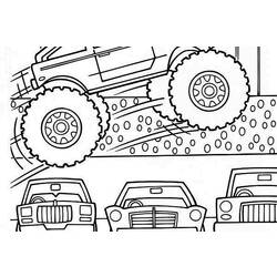Coloring page: Monster Truck (Transportation) #141391 - Free Printable Coloring Pages