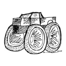 Coloring page: Monster Truck (Transportation) #141392 - Free Printable Coloring Pages