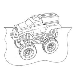 Coloring page: Monster Truck (Transportation) #141398 - Free Printable Coloring Pages