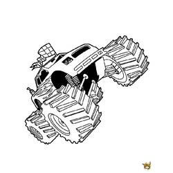 Coloring page: Monster Truck (Transportation) #141401 - Free Printable Coloring Pages