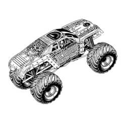 Coloring page: Monster Truck (Transportation) #141403 - Printable coloring pages