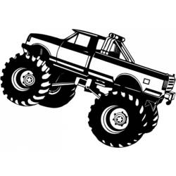 Coloring page: Monster Truck (Transportation) #141404 - Free Printable Coloring Pages
