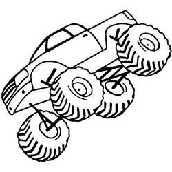 Coloring page: Monster Truck (Transportation) #141409 - Free Printable Coloring Pages