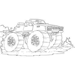 Coloring page: Monster Truck (Transportation) #141416 - Free Printable Coloring Pages