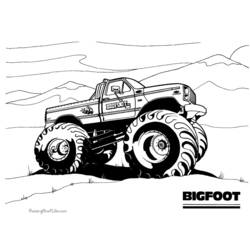 Coloring page: Monster Truck (Transportation) #141419 - Free Printable Coloring Pages