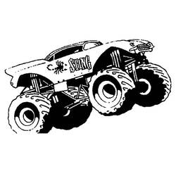 Coloring page: Monster Truck (Transportation) #141425 - Printable coloring pages