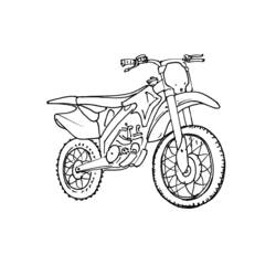 Coloring page: Motocross (Transportation) #136499 - Printable coloring pages