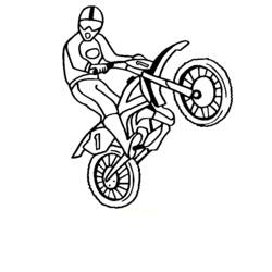 Coloring page: Motocross (Transportation) #136506 - Printable coloring pages